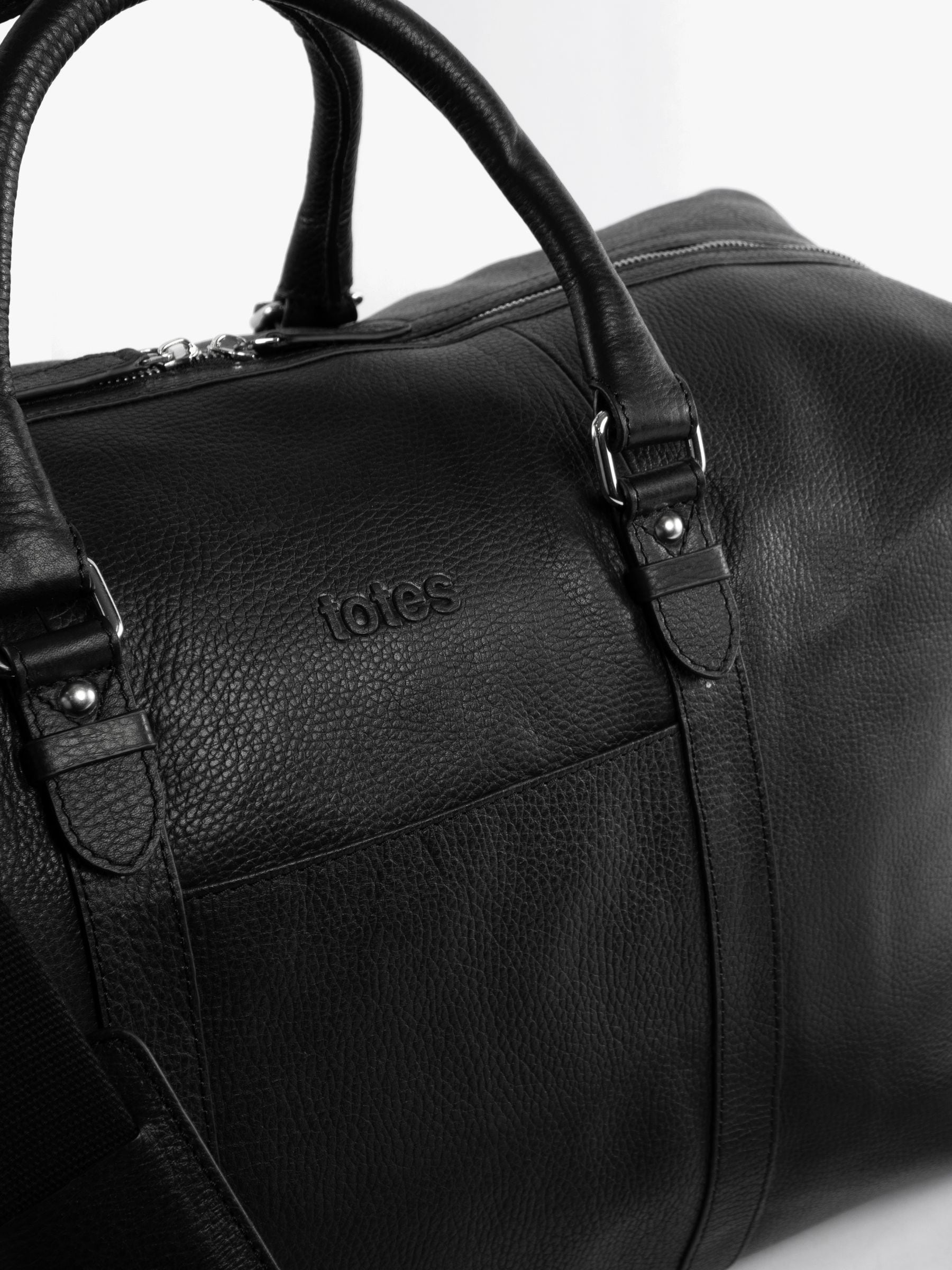 Buy Totes Black Genuine Leather Weekender Bag from Next Canada