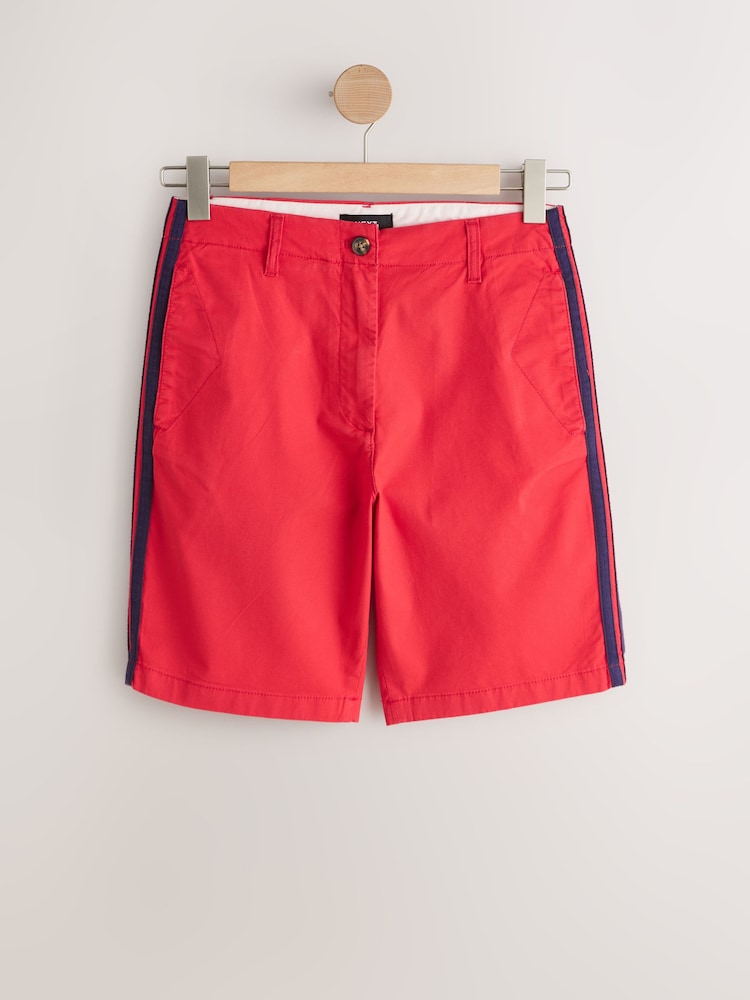Κόκκινο - Chino Short With Side Stripes Shorts - Εικόνα 1 του 3
