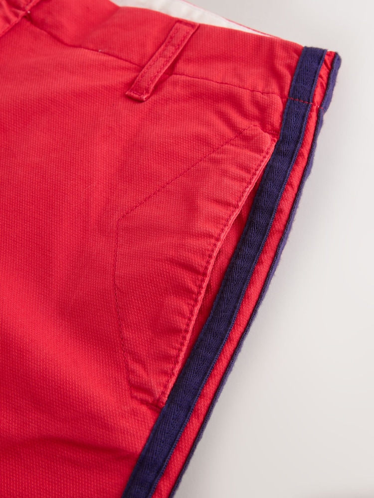 Red Chino Short With Side Stripes Shorts - Image 7 of 7 Red Chino Short With Side Stripes Shorts - Image 7 of 7