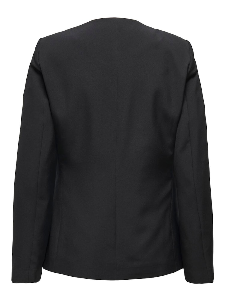 ONLY Black Round Neck Tailored Waistcoat - Image 3 of 3 ONLY Black Round Neck Tailored Waistcoat - Image 3 of 3