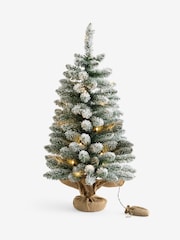 White Snowy 3ft Pre Lit Christmas Tree - Image 5 of 6
