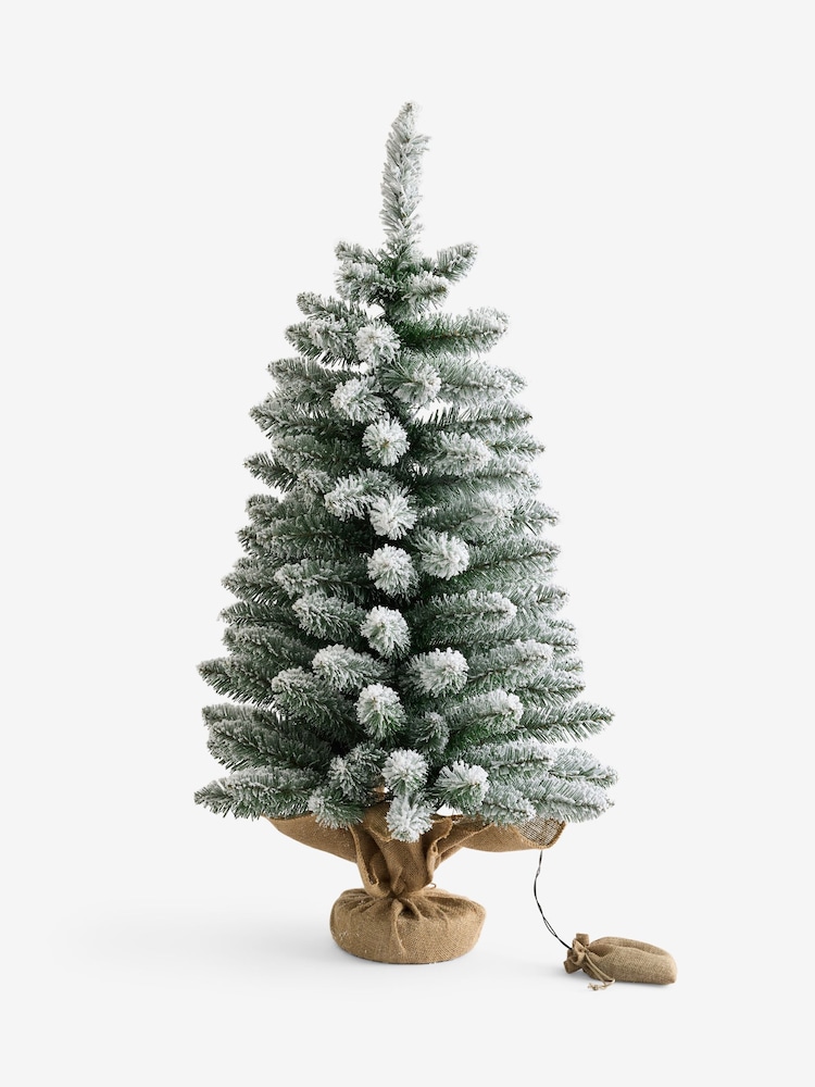 White Snowy 3ft Pre Lit Christmas Tree - Image 6 of 6