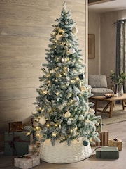 White Snowy 7ft Pre Lit Christmas Tree - Image 1 of 6