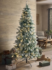 White Snowy 7ft Pre Lit Christmas Tree - Image 2 of 6