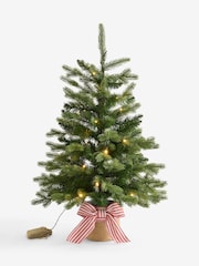 Green Nordmann Fir 3ft Pre Lit Christmas Tree - Image 7 of 7