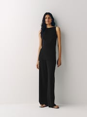 The Set Sleeveless Vest and Trousers Knitted Co-Ord Set Black - Image 3 of 15