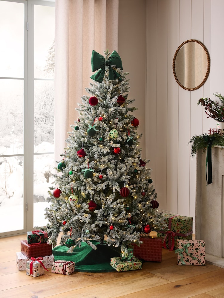 White Snowy Grand Fir 6ft Pre Lit Christmas Tree - Image 1 of 6