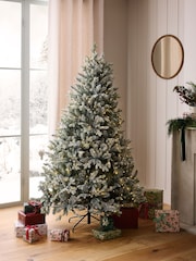 White Snowy Grand Fir 6ft Pre Lit Christmas Tree - Image 2 of 6