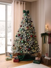 White Snowy Grand Fir 7ft Pre Lit Christmas Tree - Image 1 of 6