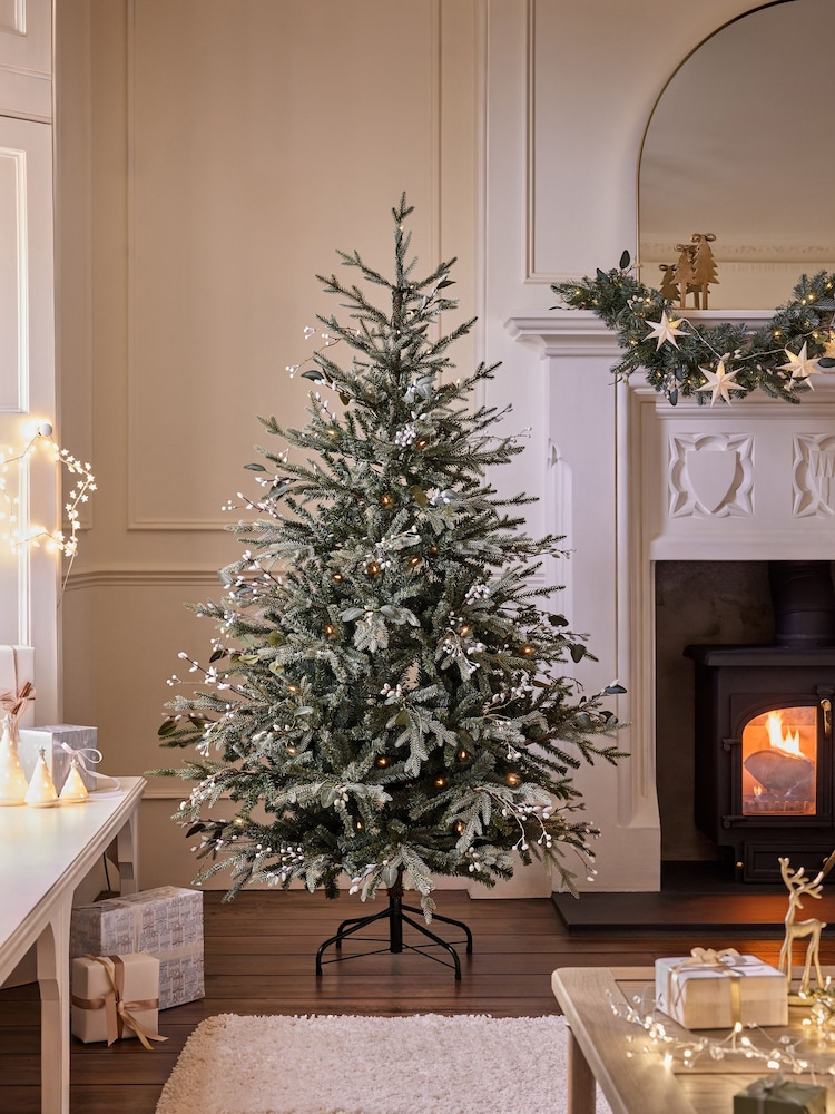 White Frosty Foliage 6ft Pre Lit Christmas Tree - Image 2 of 6 White Frosty Foliage 6ft Pre Lit Christmas Tree - Image 2 of 6