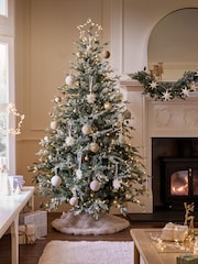 White Frosty Foliage 7ft Pre Lit Christmas Tree - Image 1 of 6