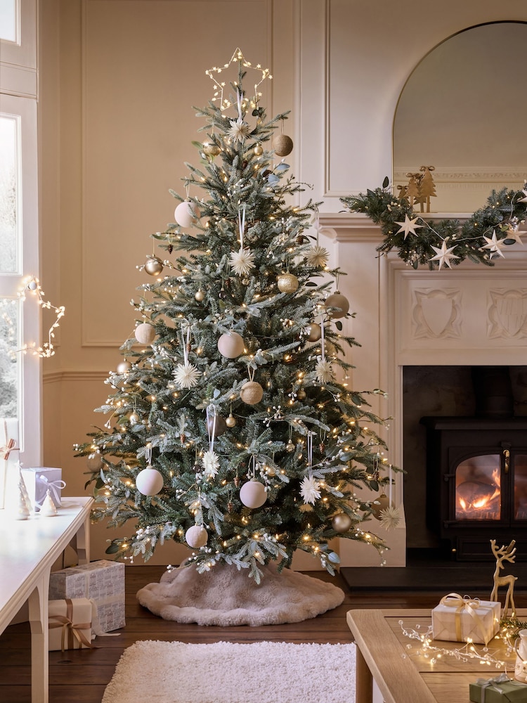 White Frosty Foliage 7ft Pre Lit Christmas Tree - Image 1 of 6 White Frosty Foliage 7ft Pre Lit Christmas Tree - Image 1 of 6