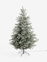 White Frosty Foliage 7ft Pre Lit Christmas Tree - Image 6 of 6