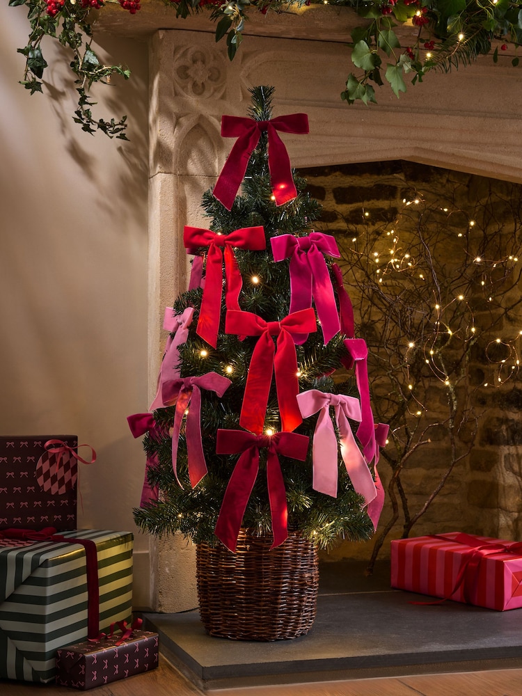 Green Ribbon Bow 3ft Pre Lit Christmas Tree - Image 1 of 5 Green Ribbon Bow 3ft Pre Lit Christmas Tree - Image 1 of 5