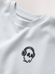 Grey Graphic Heavyweight Short Sleeve T-Shirt (3-16yrs) - Image 3 of 4