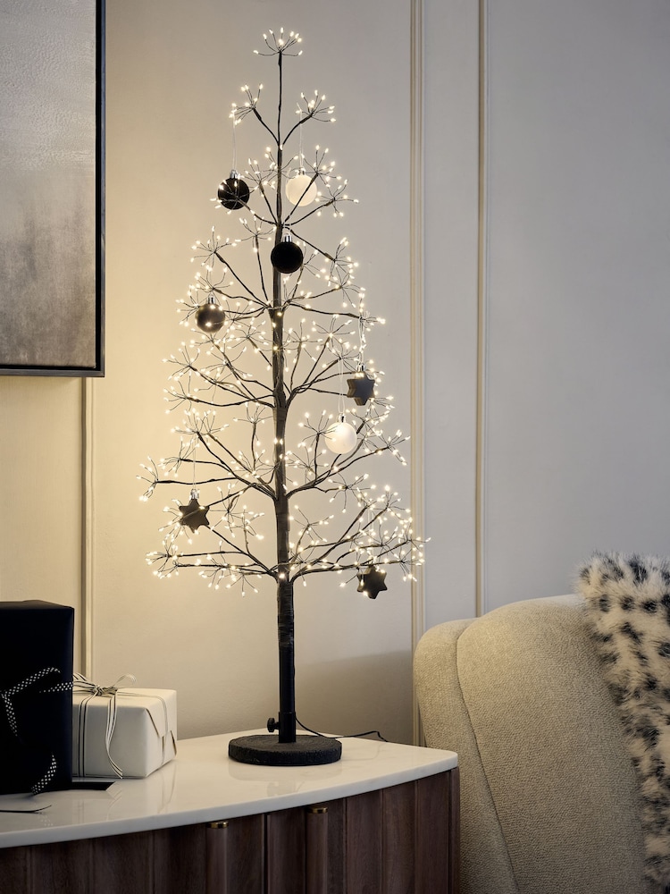 Black Twig 3ft Pre Lit Christmas Tree - Image 1 of 8 Black Twig 3ft Pre Lit Christmas Tree - Image 1 of 8