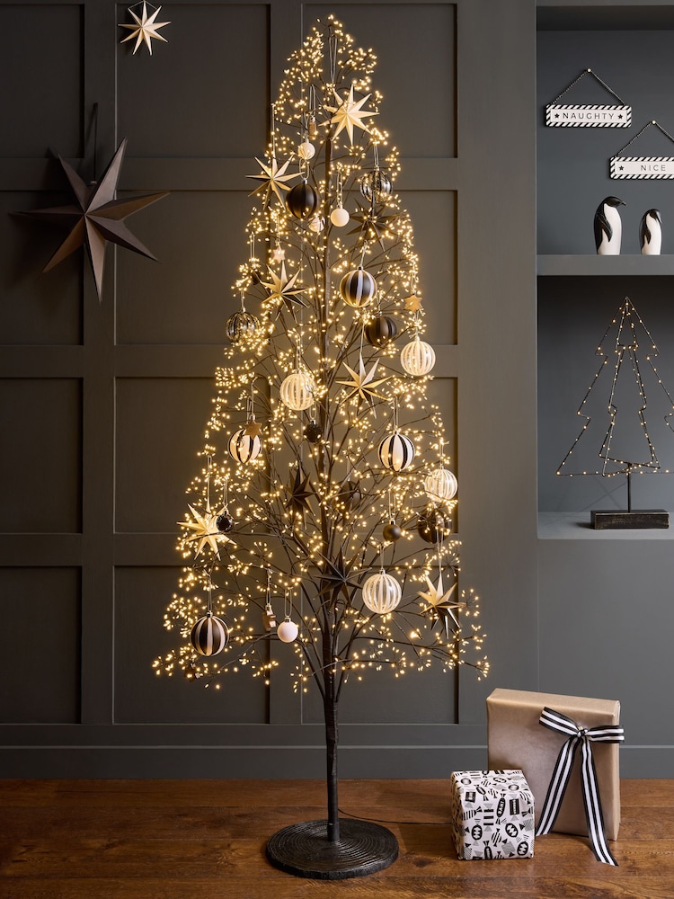 Black Twig 6ft Pre Lit Christmas Tree - Image 1 of 6