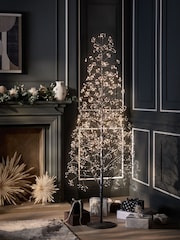 Black Twig 6ft Pre Lit Christmas Tree - Image 2 of 6