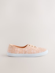 Apricot Laceless Canvas Slip-On Trainers - Image 3 of 5