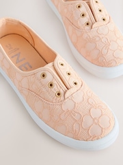 Apricot Laceless Canvas Slip-On Trainers - Image 4 of 5