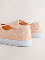 Apricot Laceless Canvas Slip-On Trainers - Image 5 of 5