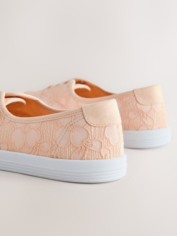 Apricot Laceless Canvas Slip-On Trainers - Image 5 of 5