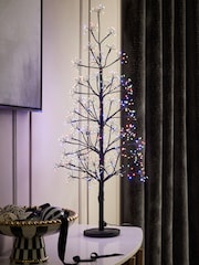Black Multi Light Twig 3ft Pre Lit Christmas Tree - Image 2 of 8
