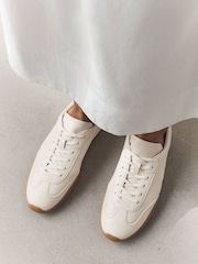 Neutral Forever Comfort® Slim Lace Up Logo Trainers - Image 6 of 10