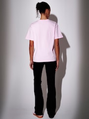 South Beach Pink Self Love Graphic Oversized T-Shirt - Image 4 of 4