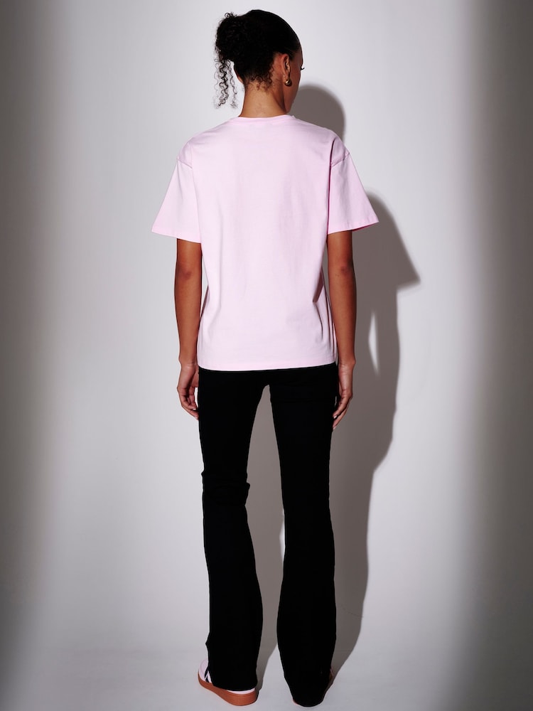 South Beach Pink Self Love Graphic Oversized T-Shirt - Image 4 of 4