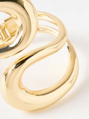 Oliver Bonas Gold Tone Remi Statement Looping Bangle - Image 4 of 5