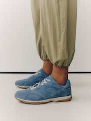 Blue Forever Comfort® Suede Wave Sole Trainers - Image 4 of 10