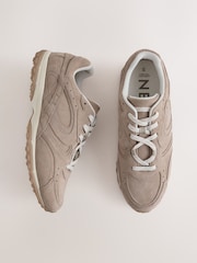 Taupe Forever Comfort® Suede Wave Sole Trainers - Image 1 of 8