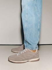 Taupe Forever Comfort® Suede Wave Sole Trainers - Image 4 of 8