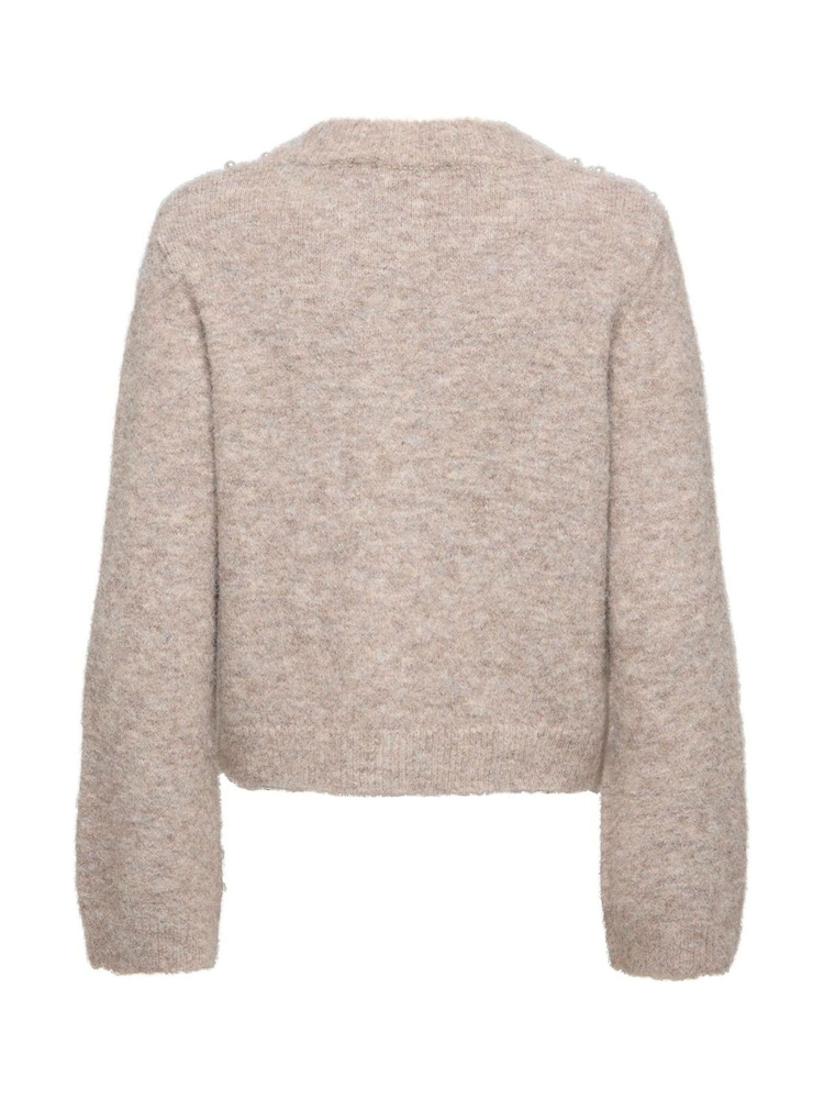 ONLY Natural Pearl Detail Button Through Cardigan - Image 6 of 6 ONLY Natural Pearl Detail Button Through Cardigan - Image 6 of 6