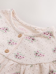 Pink Ditsy Floral Long Sleeve Blouse and Bloomer Trousers Set (3mths-7yrs) - Image 8 of 9