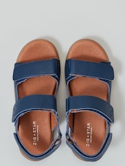 Zig+Star Navy Solar Junior Strap Sandals - Image 3 of 8