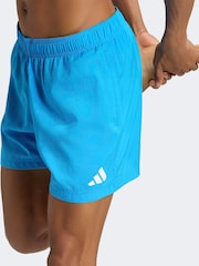 adidas Blue 5 Inch Swim Shorts - Image 4 of 6
