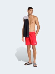 adidas Red 8 Inch Swim Shorts - Image 3 of 6