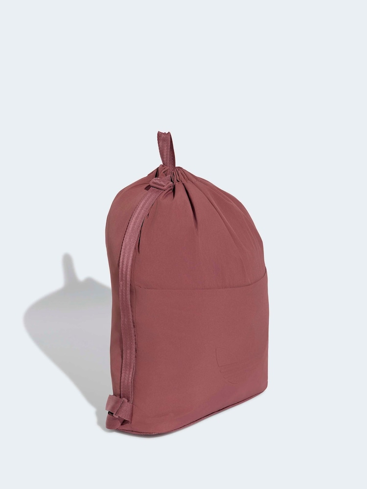 adidas backpack drawstring Alliance Sackpack Bag Front zippered valuables pocket that is lined with soft tricot fabric Adidas Originals Everyday Icons String