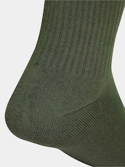 adidas Originals Green Trefoil Crew Socks 6 Pack - Image 3 of 4