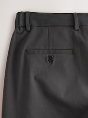 Gris de charbon de bois - Slim Fit (Slim Fit) - N. Premium Chinos en coton intelligent TENCEL™ Lyocell Blend avec ceinture confortable - Image 7 de 8