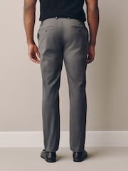 Charcoal Grey Muscle Fit N. Premium Smart Cotton TENCEL™ Lyocell Blend Chinos With Comfort Waistband - Image 3 of 5
