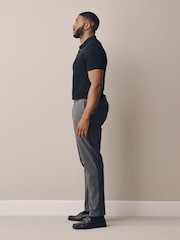 Charcoal Grey Muscle Fit N. Premium Smart Cotton TENCEL™ Lyocell Blend Chinos With Comfort Waistband - Image 4 of 5
