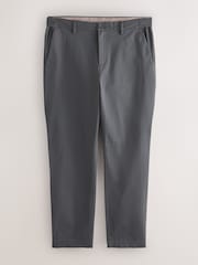 Charcoal Grey Muscle Fit N. Premium Smart Cotton TENCEL™ Lyocell Blend Chinos With Comfort Waistband - Image 6 of 9