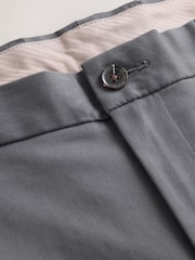 Charcoal Grey Muscle Fit N. Premium Smart Cotton TENCEL™ Lyocell Blend Chinos With Comfort Waistband - Image 7 of 9