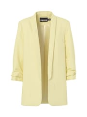 PIECES Yellow Ruched Sleeve Blazer - Image 7 of 8
