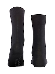 Falke Black Sensitive London Cotton Socks with pressure free comfort cuff - Image 3 of 4