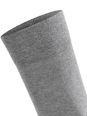 Falke Grey Sensitive London Cotton Socks With Pressure Free Comfort Cuff - Image 4 of 4