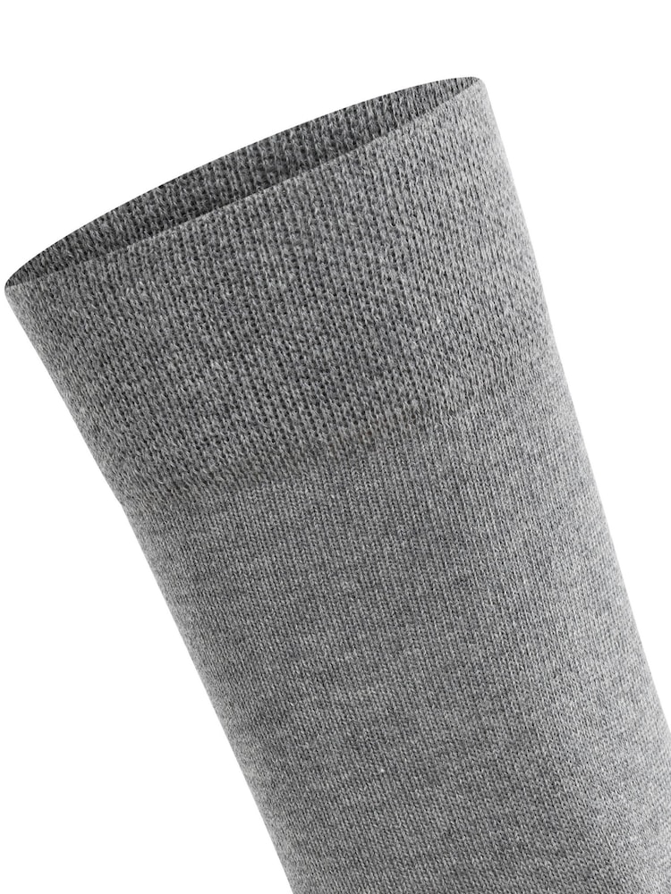 Falke Grey Sensitive London Cotton Socks With Pressure Free Comfort Cuff - Image 4 of 4